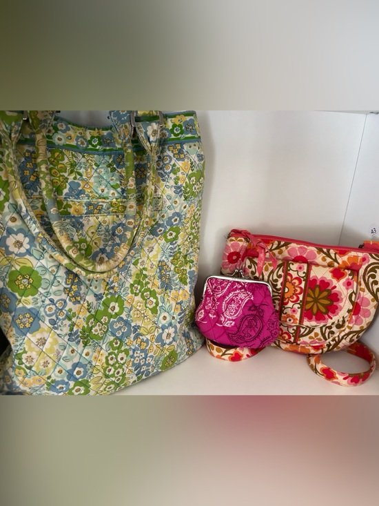 Vera Bradley Handbags - Vera Bradley Floral Tote, Crossbody, and Coin Purse